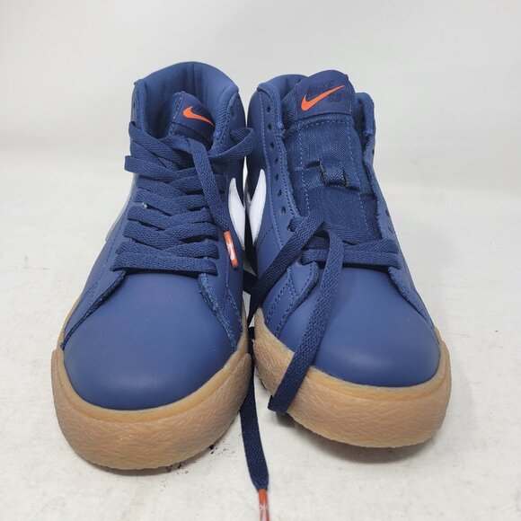 Nike SB Blazer Mid Orange Label Navy Gum FJ1680-400 US 6.5 Skate Board dunk 1 2 - Picture 4 of 11